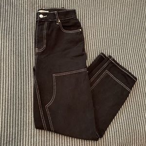 PACSUN high-rise black carpenter jean